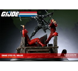 G.I. Joe Diorama Snake Eyes vs. Red Ninjas Sideshow 